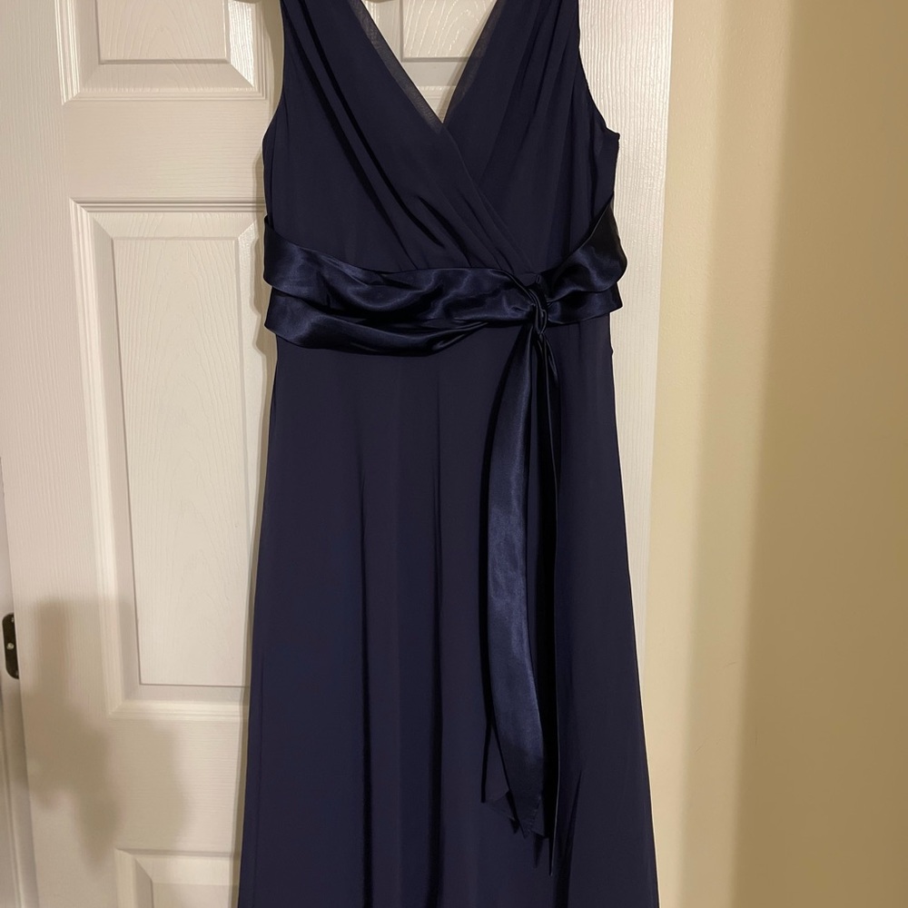 Elegant Blue/Purple Sleeveless Dress